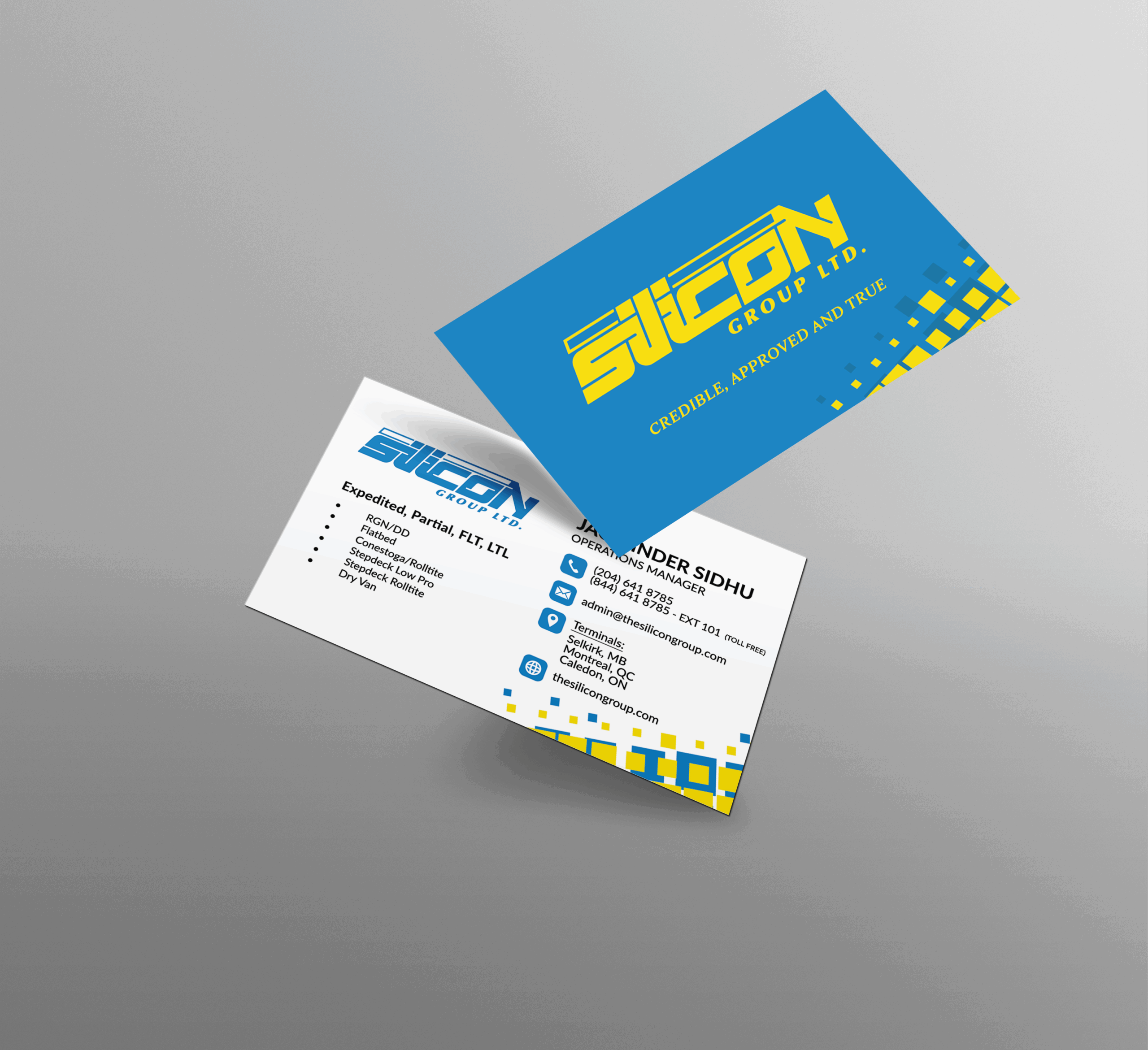 Silicon business card