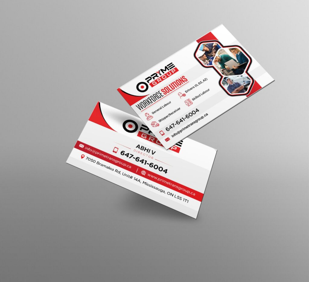 prime group business cards