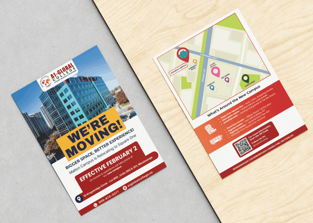 A1 Global College - A6 flyer